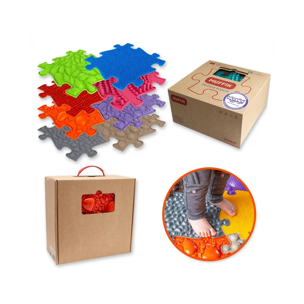 Mata sensoryczna ortopedyczna WOOPIE ułożona w całości na podłodze