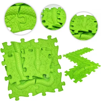 Elementy maty sensorycznej w różnych teksturach