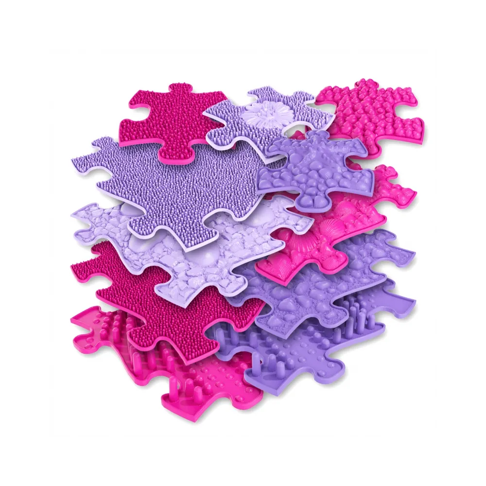 Mata sensoryczna w różowo-fioletowym kolorze dla dzieci