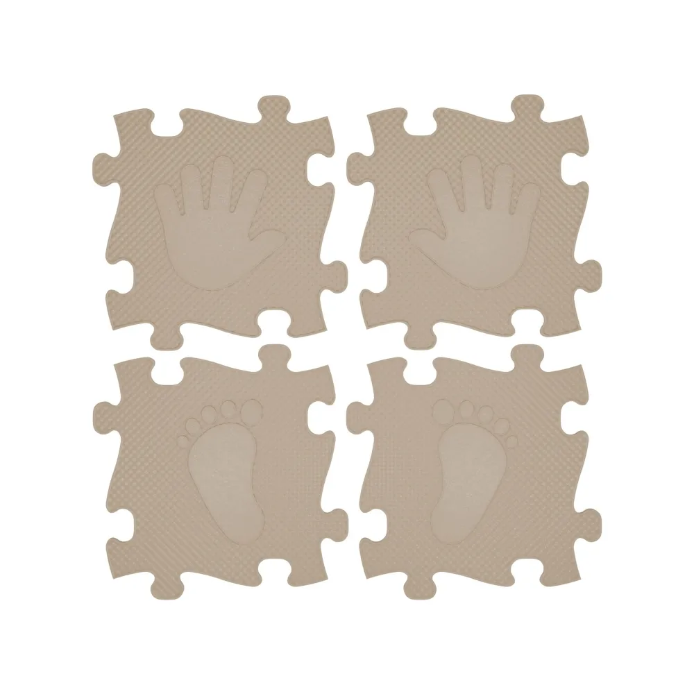 Mata sensoryczna ortopedyczna w kolorze beżowym dla dzieci.