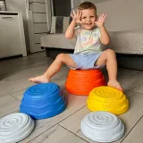 Zestaw kamieni do nauki równowagi i koordynacji ruchowej