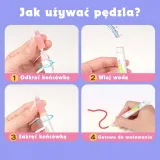 Wielofunkcyjna mata do rysowania wodą i światłem UV dla dzieci