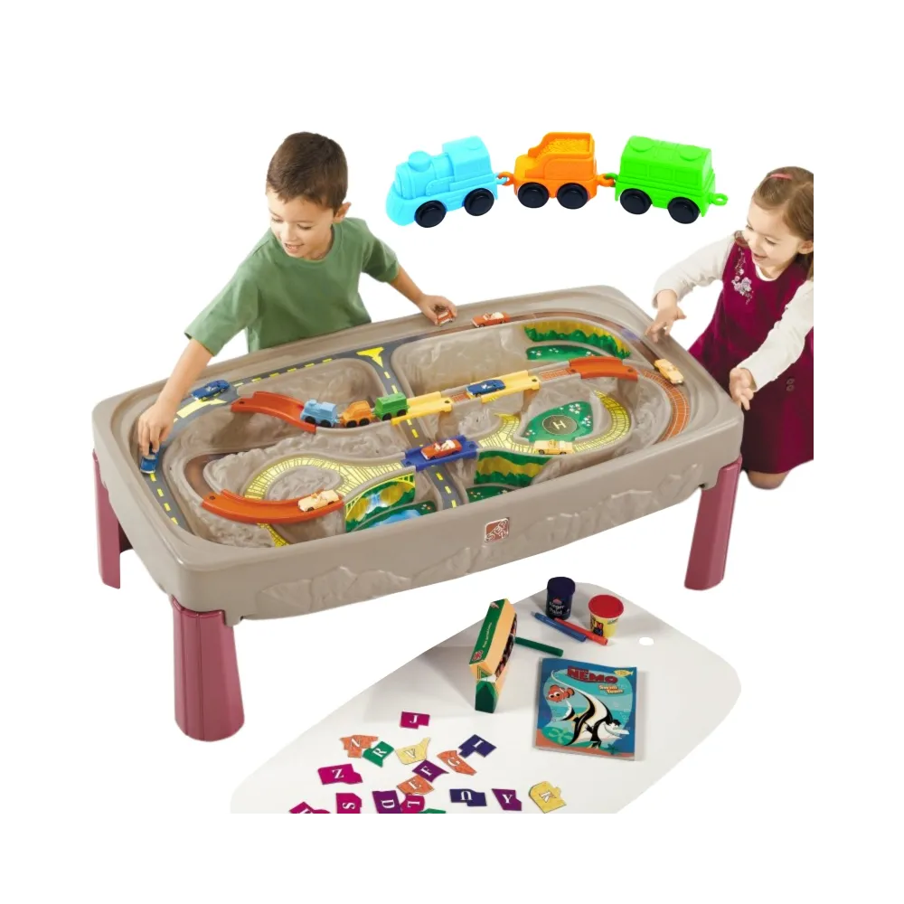 STEP2 Kanion z blatem Tor samochodowy stół kolejka