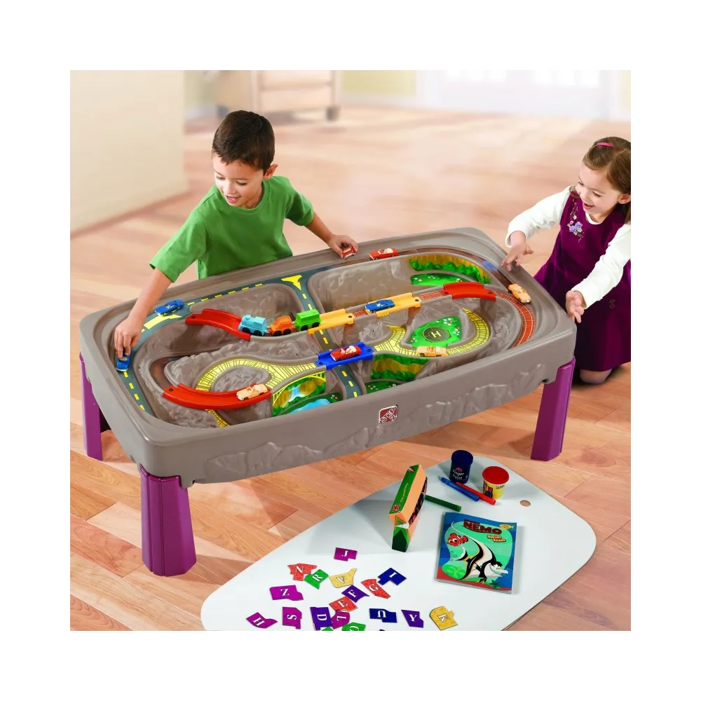 STEP2 Kanion z blatem Tor samochodowy stół kolejka