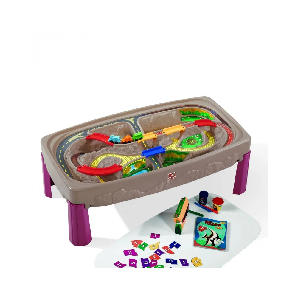 STEP2 Kanion z blatem Tor samochodowy stół kolejka