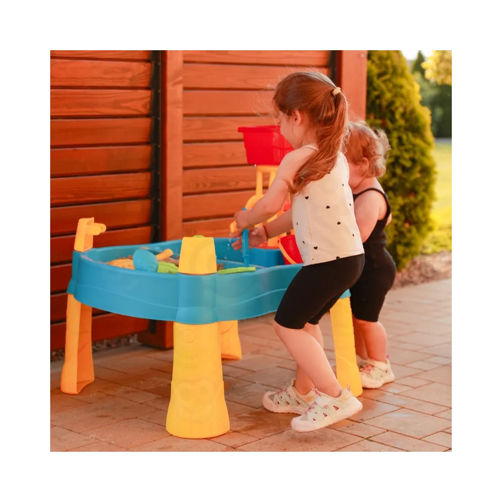 WOOPIE Stolik Wodny 2w1 Piaskownica Młyn 14 akc.