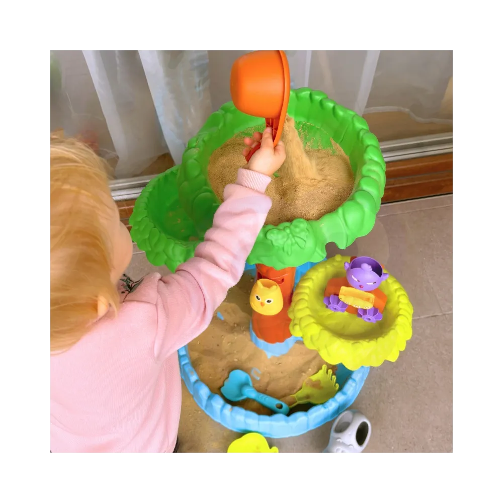 WOOPIE Stolik Wodny 2w1 Piaskownica Wesołe Drzewko 8 akc.