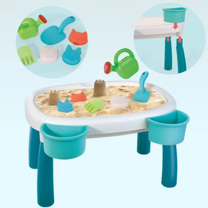 Zabawa z wodą i piaskiem w jedynym stoliku WOOPIE.