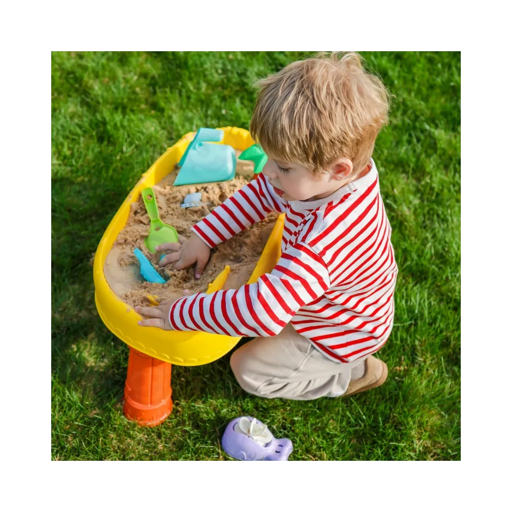 WOOPIE Stolik Wodny 2w1 Piaskownica Statek Piracki 8 akc.