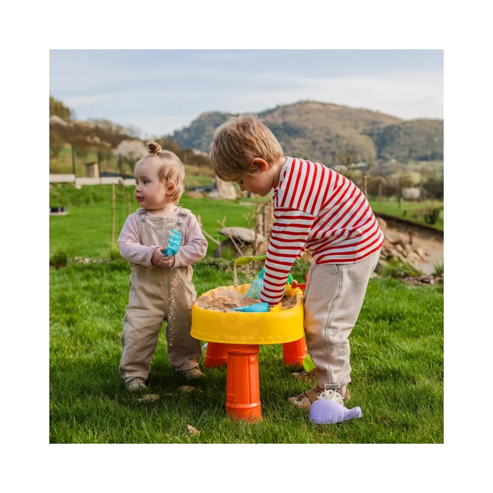 WOOPIE Stolik Wodny 2w1 Piaskownica Statek Piracki 8 akc.