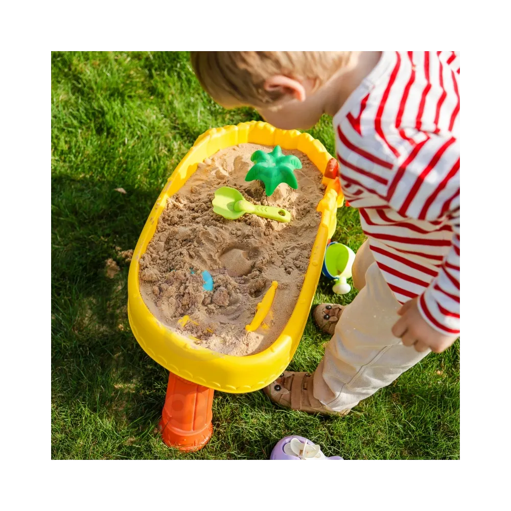 WOOPIE Stolik Wodny 2w1 Piaskownica Statek Piracki 8 akc.