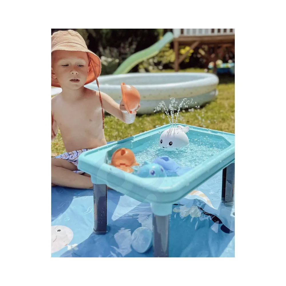 WOOPIE Stolik Wodny 3w1 Piaskownica Gra Łowienie Rybek 6 el.