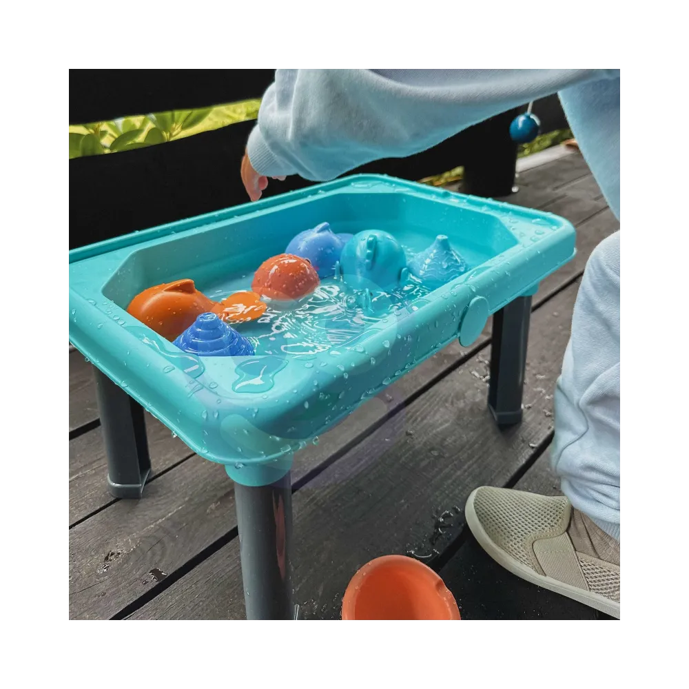 WOOPIE Stolik Wodny 3w1 Piaskownica Gra Łowienie Rybek 6 el.