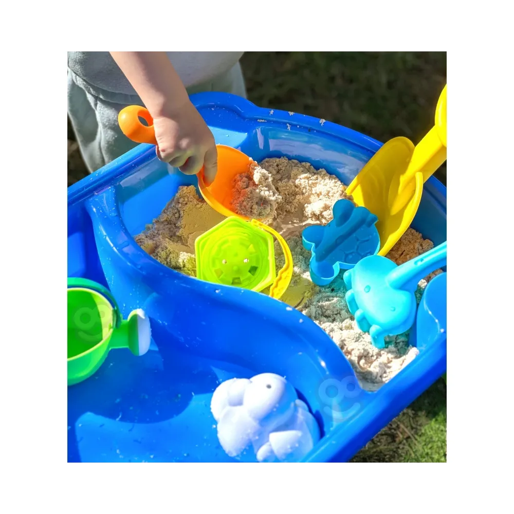 WOOPIE Stolik Wodny 2w1 Piaskownica 9 akc.