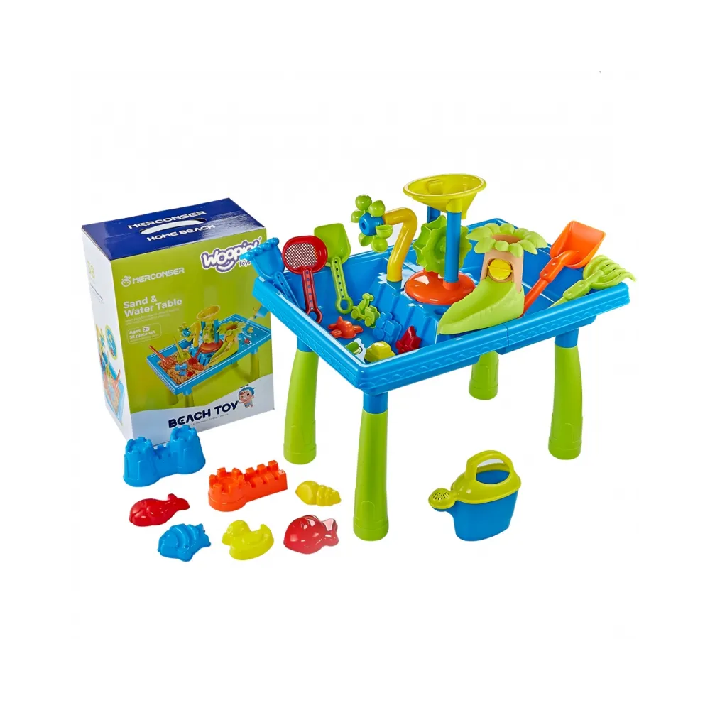 WOOPIE Stolik Wodny 2w1 Piaskownica Palma 18 el.