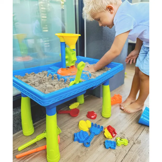 Zestaw stolik wodny z interaktywnymi młynkami