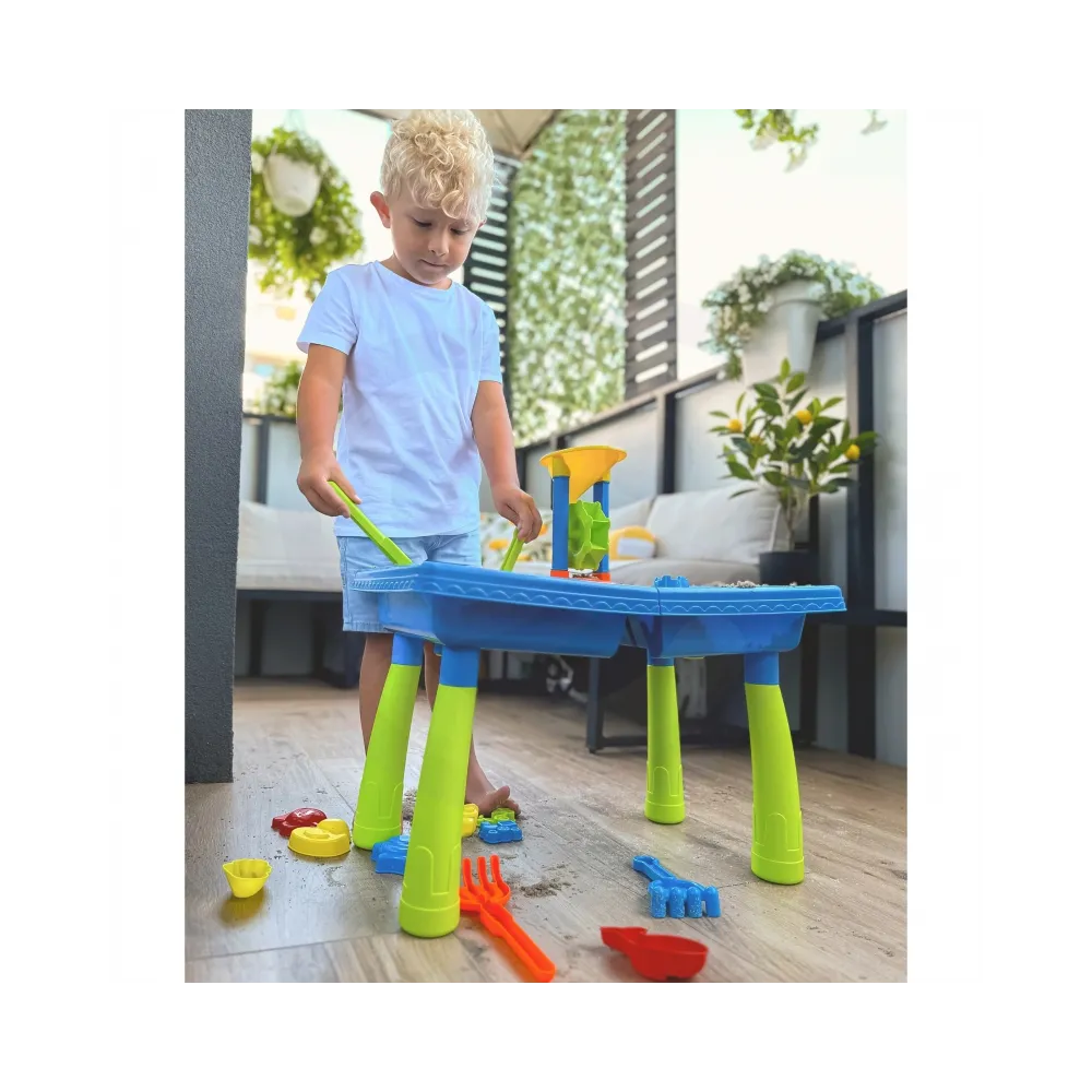 WOOPIE Stolik Wodny 2w1 Piaskownica Palma 18 el.
