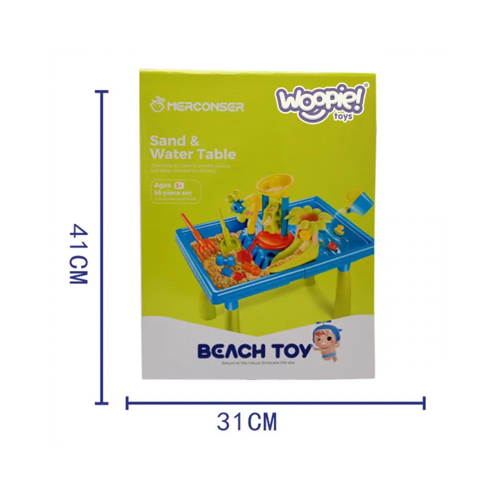 WOOPIE Stolik Wodny 2w1 Piaskownica Palma 18 el.
