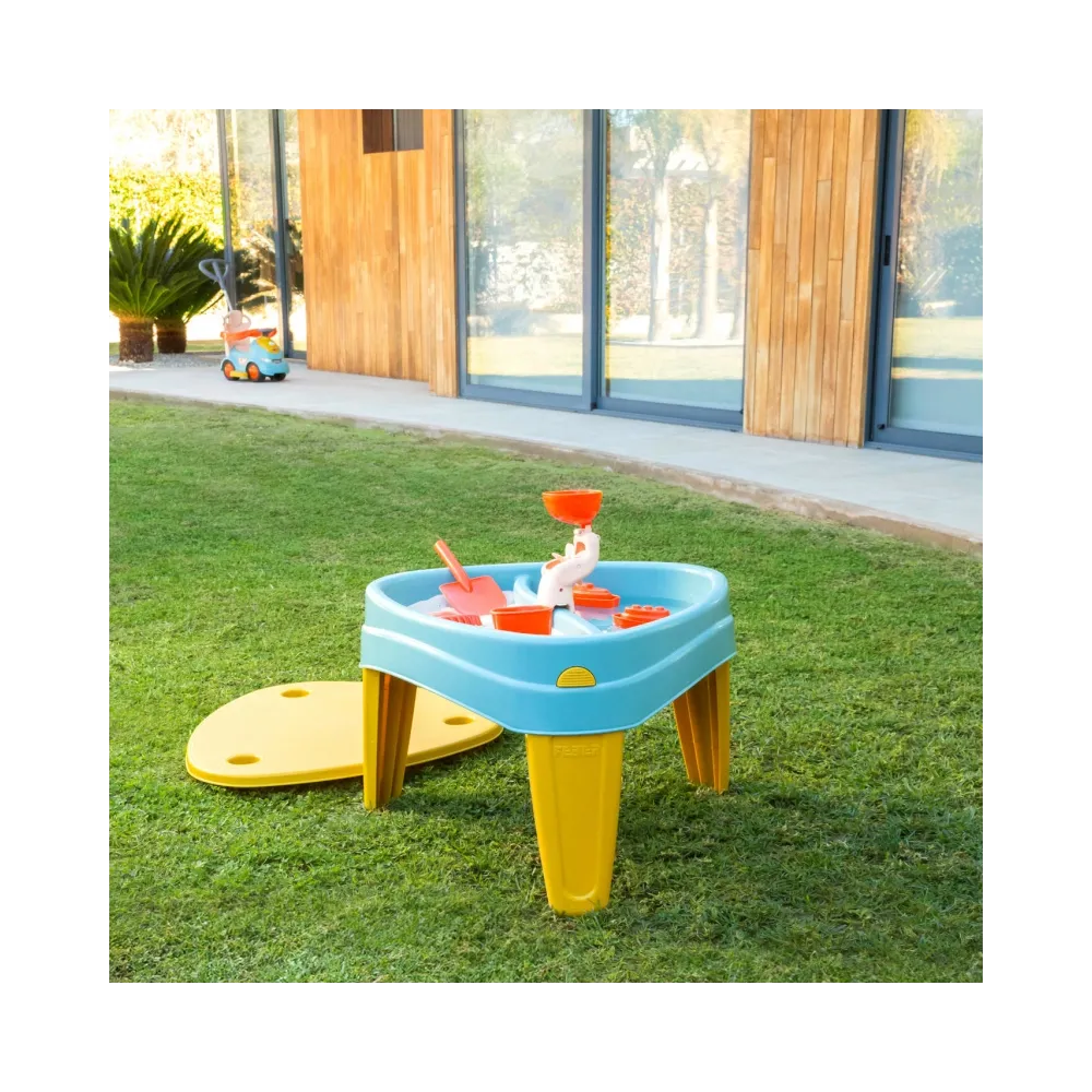 FEBER Stolik Wodny z Przykrywą CASUAL 4w1 Piaskownica Biurko Stolik Piknikowy Akc.