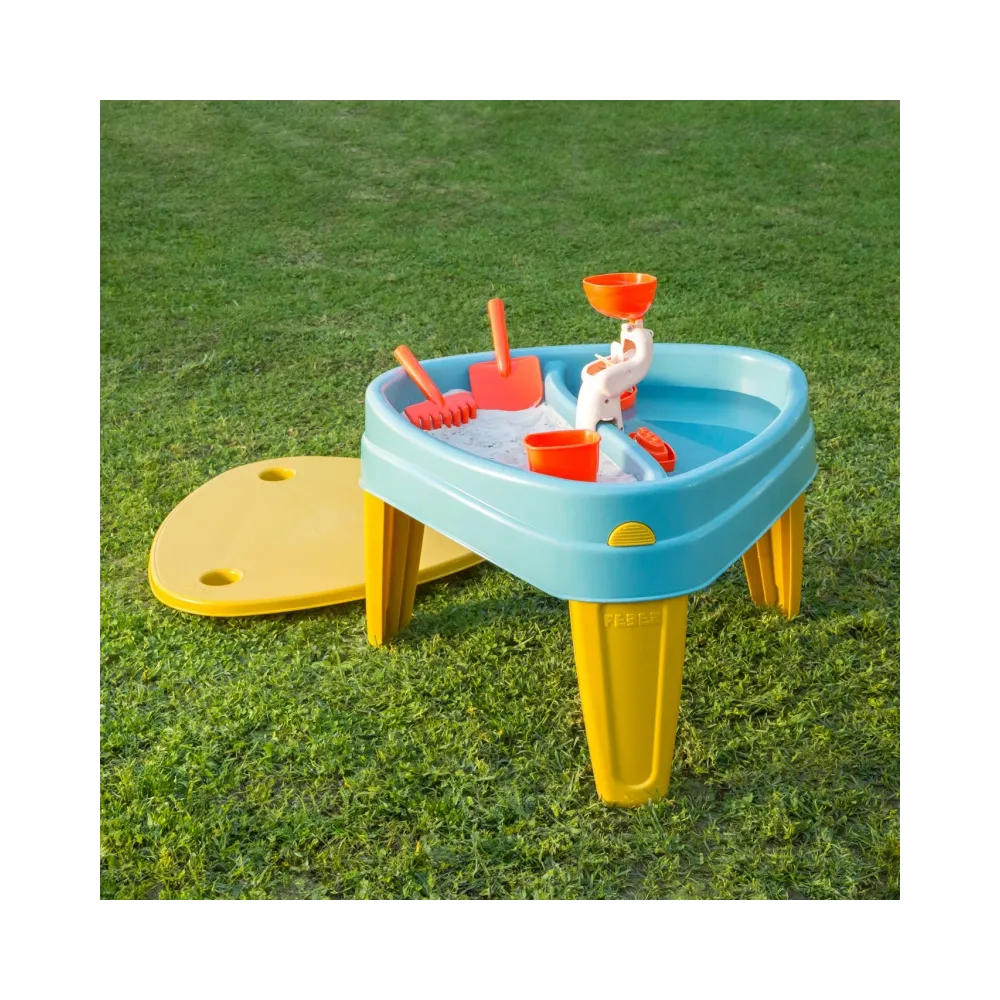 FEBER Stolik Wodny z Przykrywą CASUAL 4w1 Piaskownica Biurko Stolik Piknikowy Akc.