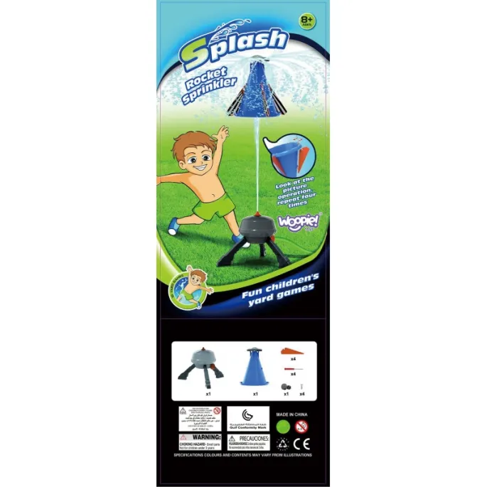 Letnia zabawa z rakietą wodną dla dzieci