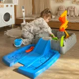 WOOPIE Przenośna Piaskownica Zamek Zamykana + 9 akc.