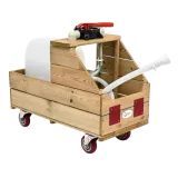 CLASSIC WORLD EDU Drewniany Wózek na Wodę do Podlewania + Wąż