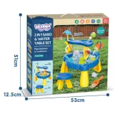 WOOPIE Stolik Wodny XL z Krzesełkiem 2w1 Piaskownica Delfinek 12el.