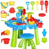 WOOPIE Stolik Wodny 2w1 Piaskownica z Krzesełkiem Aquapark z Delfinem