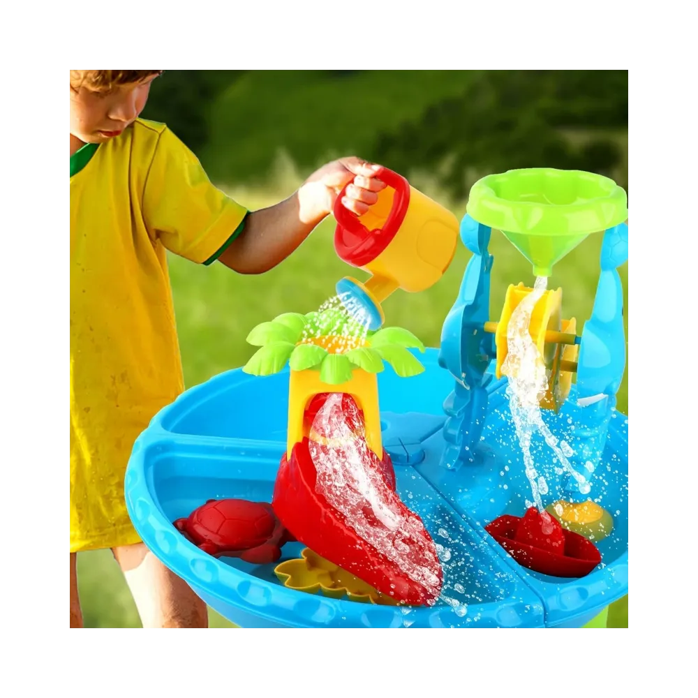 WOOPIE Stolik Wodny 2w1 Piaskownica z Krzesełkiem Aquapark z Delfinem