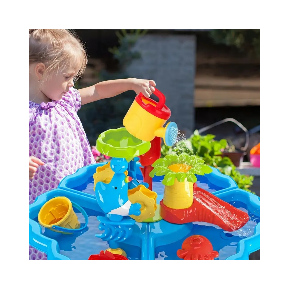 WOOPIE Stolik Wodny 2w1 Piaskownica z Krzesełkiem Aquapark z Delfinem