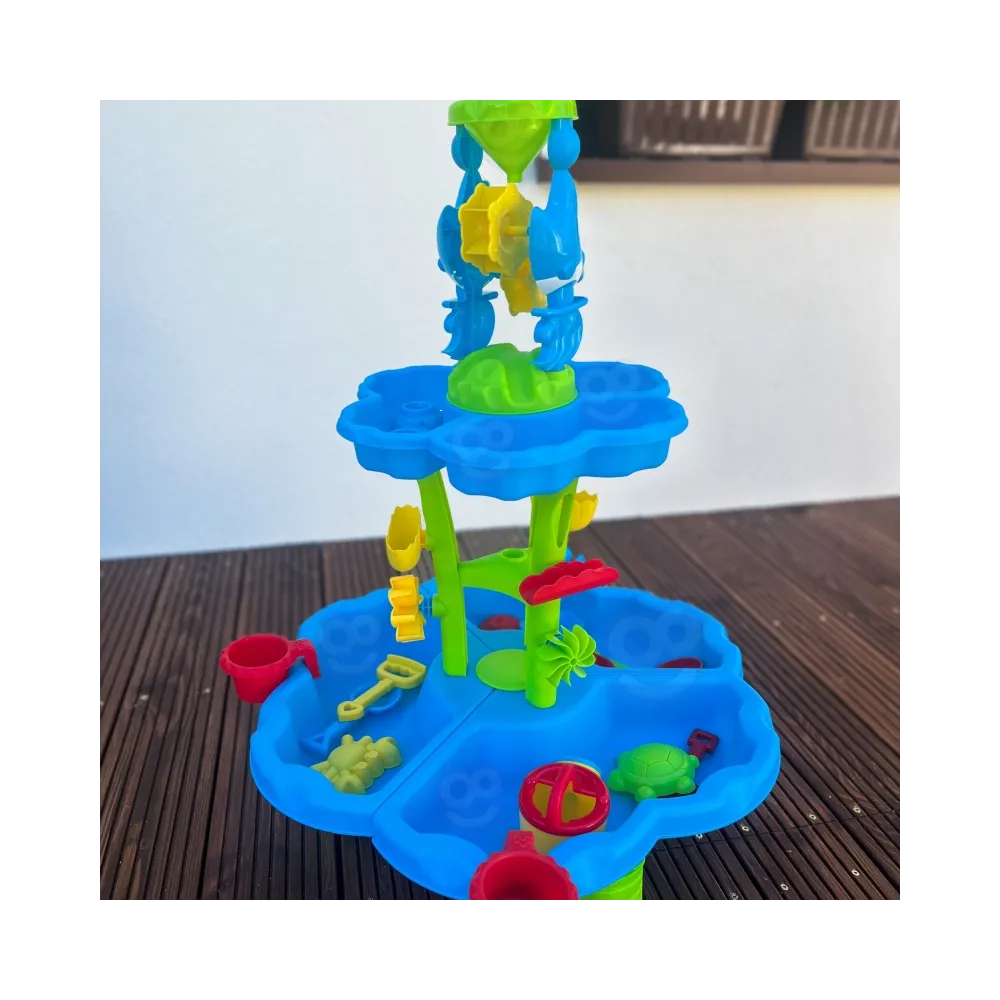 WOOPIE Stolik Wodny 2w1 Piaskownica Fontanna XXL Aquapark z Delfinem