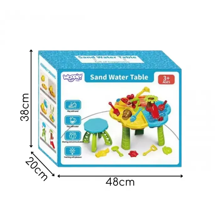 Wodny stolik z krzesełkiem i zabawkami