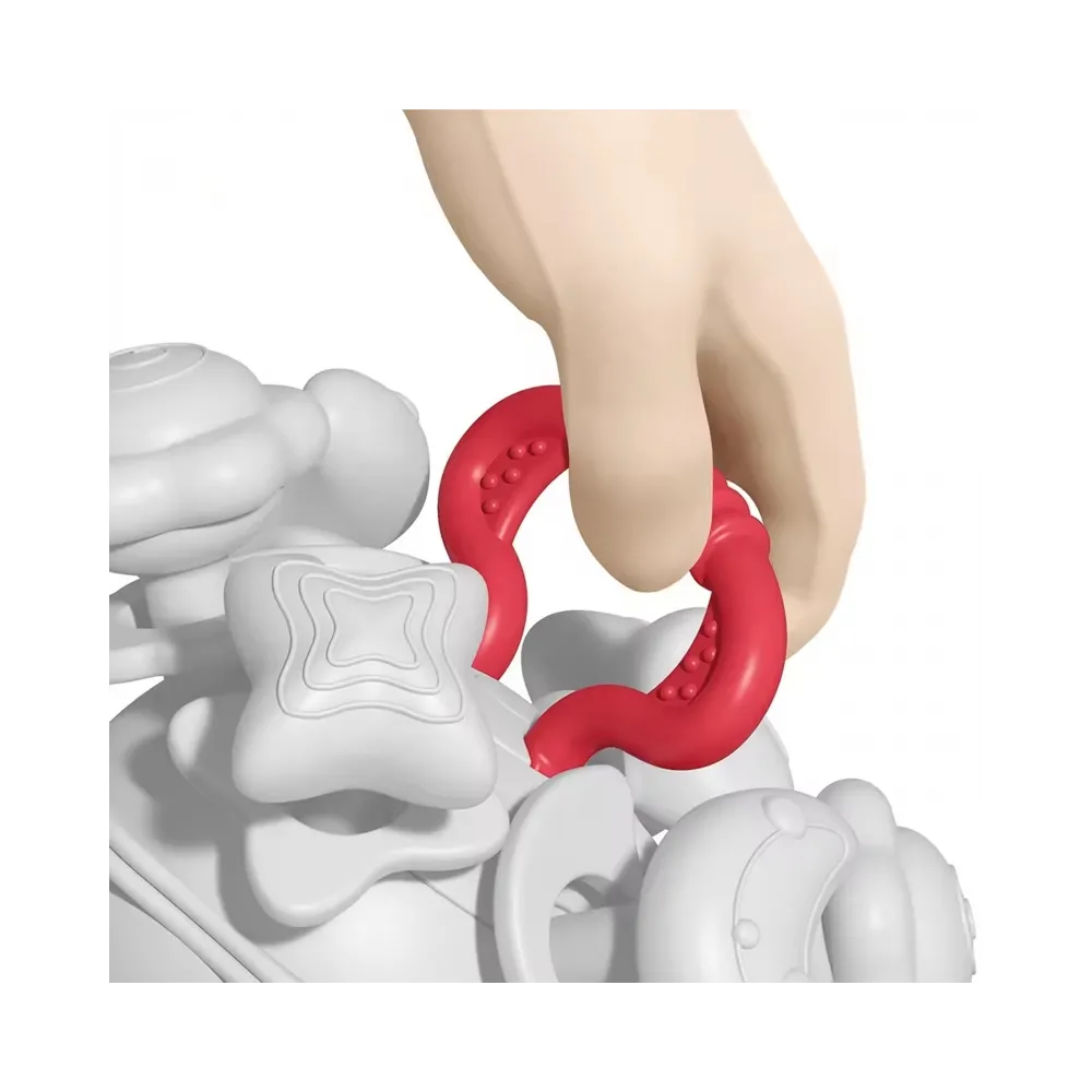 WOOPIE BABY Miękka Grzechotka 4w1 Gryzak Zabawka Sensoryczna dla Niemowląt 0m+