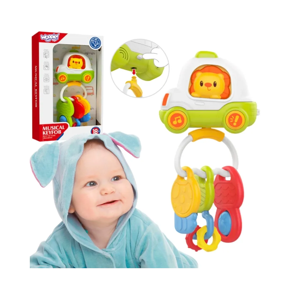 Woopie Baby Zabawka Interaktywna Pilot Samochodzik z Kluczykami Grzechotka Gryzak