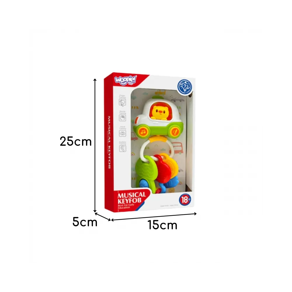 Woopie Baby Zabawka Interaktywna Pilot Samochodzik z Kluczykami Grzechotka Gryzak