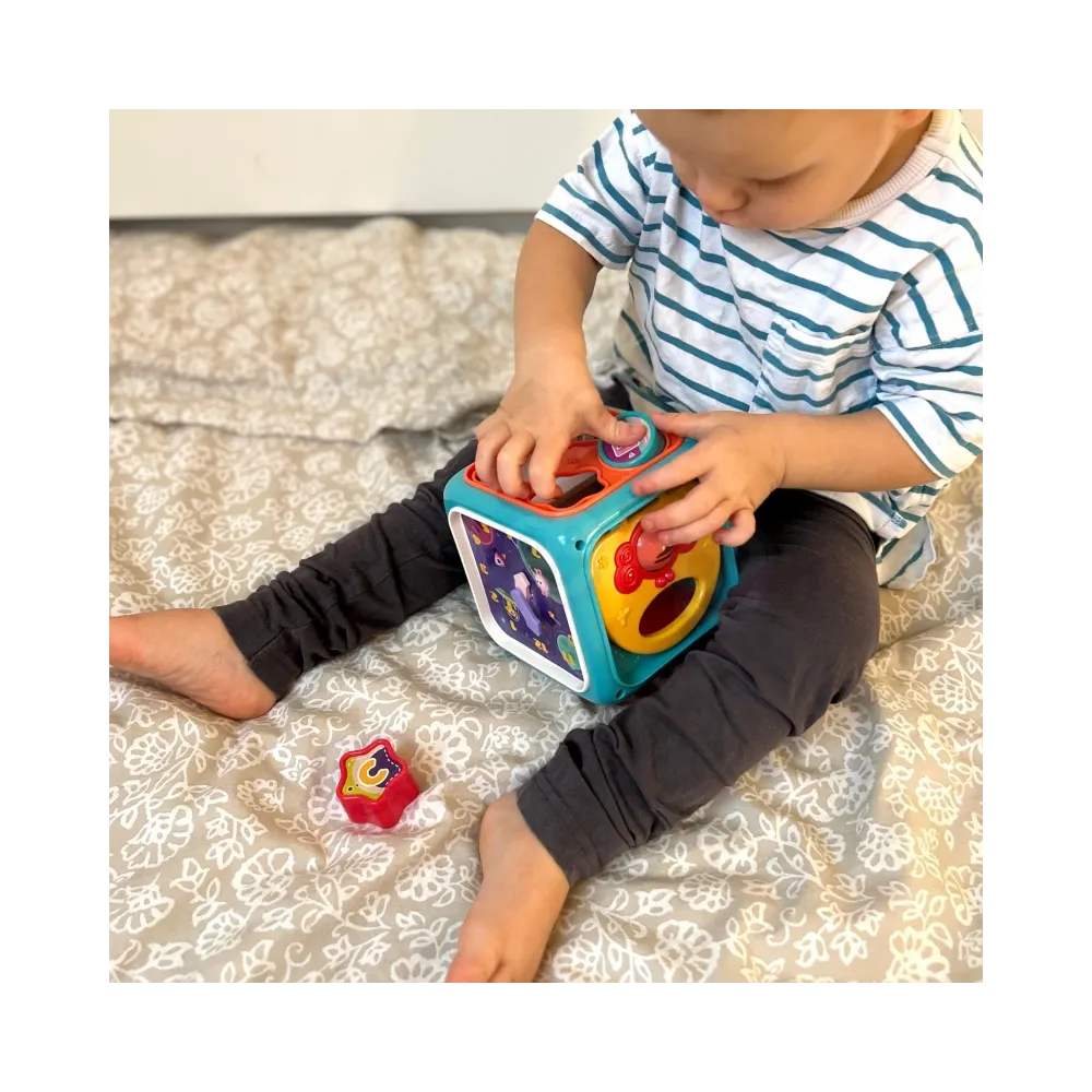 WOOPIE BABY Interaktywna Kostka Sensoryczna Edukacyjna Montessori Sorter 6w1