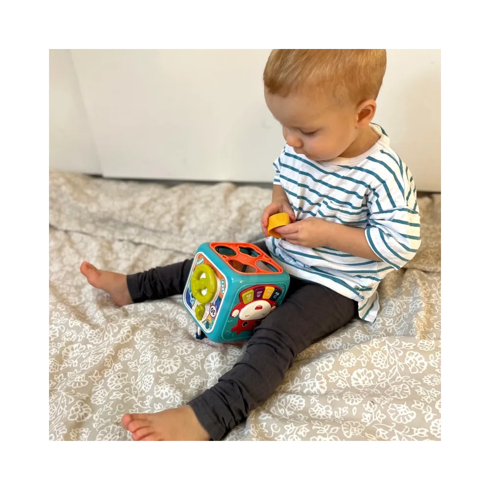 WOOPIE BABY Interaktywna Kostka Sensoryczna Edukacyjna Montessori Sorter 6w1