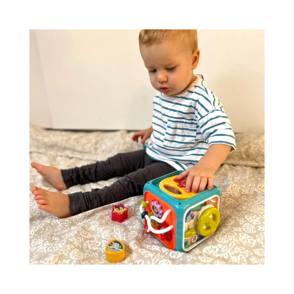 WOOPIE BABY Interaktywna Kostka Sensoryczna Edukacyjna Montessori Sorter 6w1