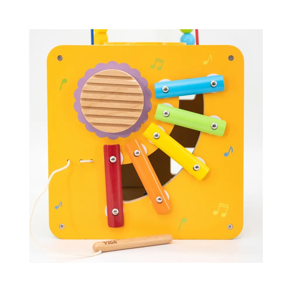 Viga Drewniana Kostka Edukacyjna 5w1