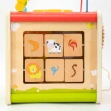 Viga Drewniana Kostka Edukacyjna 5w1