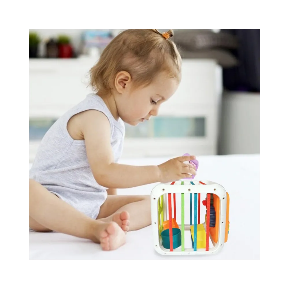 WOOPIE Kostka Edukacyjna Sorter 4w1 Kształty 18m+