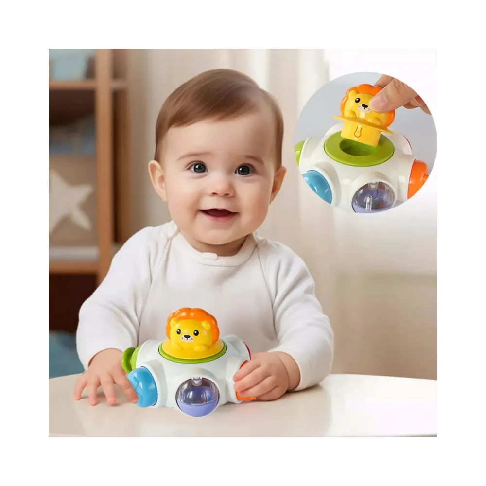 WOOPIE BABY Kosmiczna Rakieta Aktywności - Edukacyjna Kostka Sensoryczna 18m+