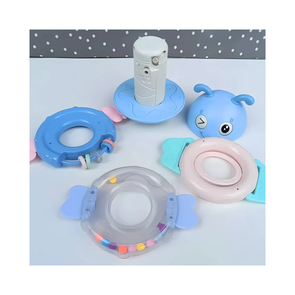 WOOPIE Baby Wańka Wstańka Zabawka Sensoryczna 2w1 Grzechotka Gryzak