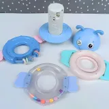 WOOPIE Baby Wańka Wstańka Zabawka Sensoryczna 2w1 Grzechotka Gryzak