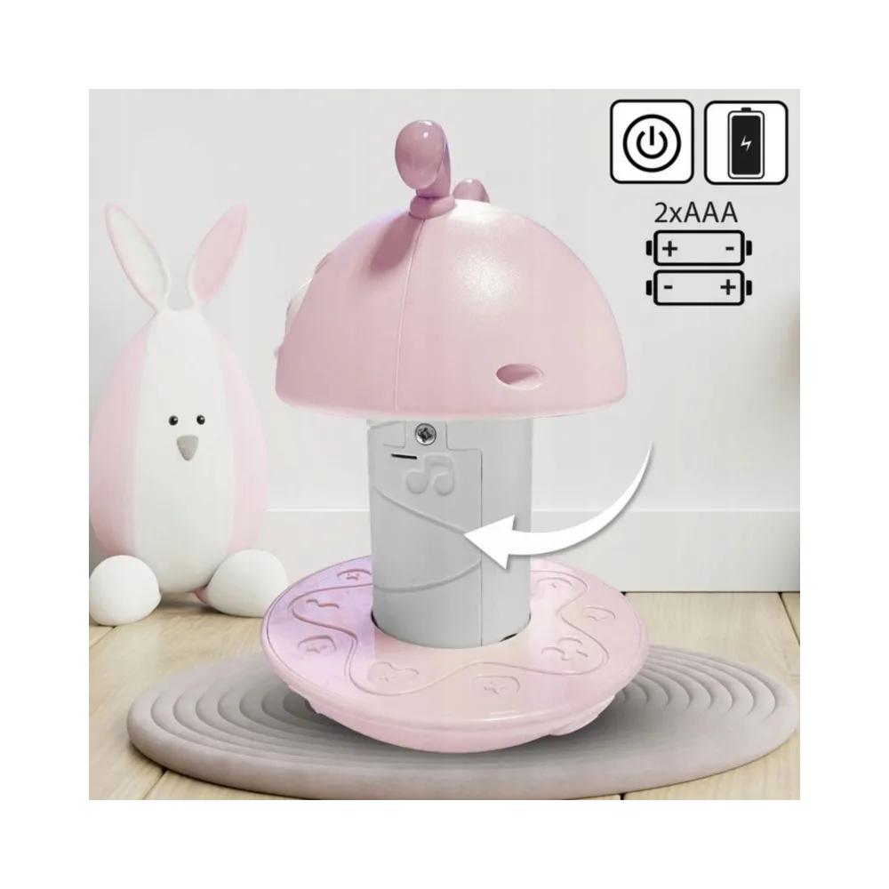 WOOPIE Baby Wańka Wstańka Zabawka Sensoryczna 2w1 Grzechotka Gryzak Różowa