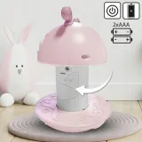 WOOPIE Baby Wańka Wstańka Zabawka Sensoryczna 2w1 Grzechotka Gryzak Różowa