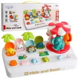 Wyskakujące zwierzątka zabawka pop up WOOPIE BABY na białym tle