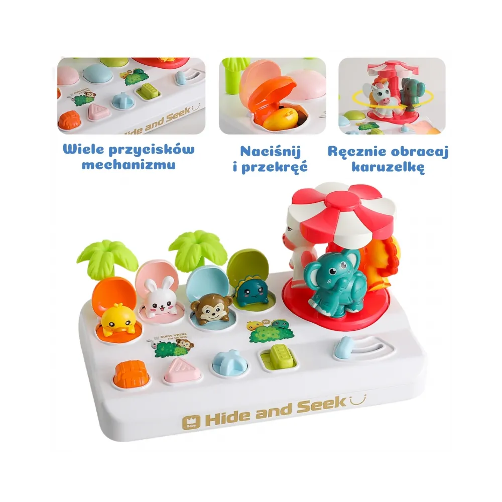 Bezpieczna edukacyjna zabawka dla dzieci od 18 miesiąca życia