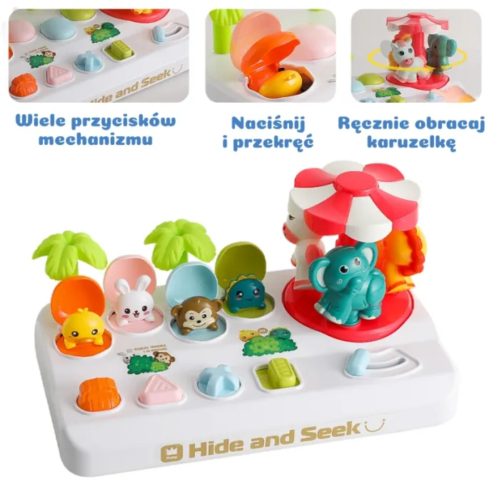 Bezpieczna edukacyjna zabawka dla dzieci od 18 miesiąca życia